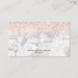 ブレスレット表示バラ金ゴールドグリッター大理石 名刺