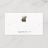 ブレスレット表示白あなたのロゴのソーシャルメディア 名刺 (正面)