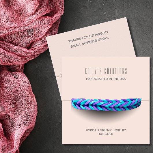 ブレスレモダンット表示ライト赤面ピンク スクエア名刺