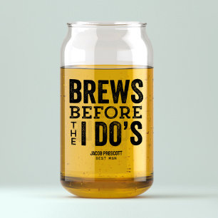 ブレス前に私のバチュラーパーティのgroomsman ガラス缶