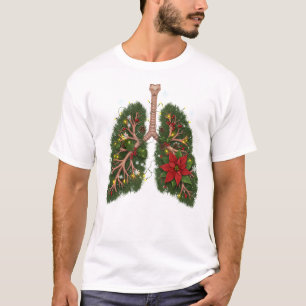 ブレス・イン・ザ・シーズン - 花の肺クリスマス Tシャツ