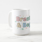 ブレス＆ビギン パステル 引用 コーヒーマグカップ (正面左)