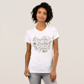 ブレス・ラーン・グロウ ボタニカルビー教師 Tシャツ (正面フル)