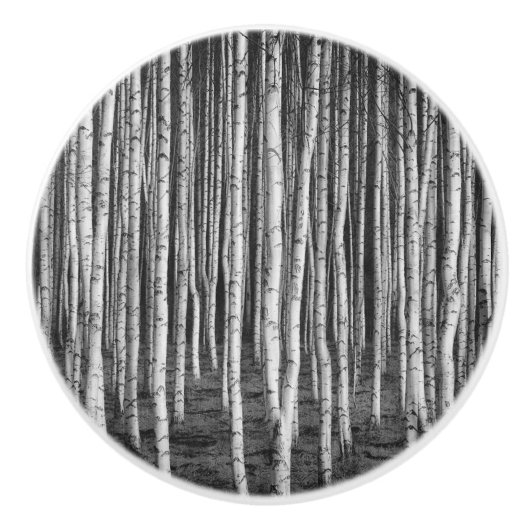 ブレゾビ樺の木ツリー，ロシア セラミックノブ (正面)