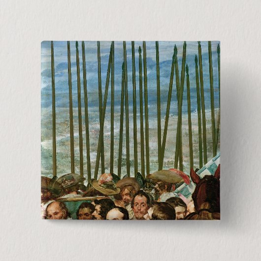 ブレダの兵士の詳細の降伏 缶バッジ (正面)