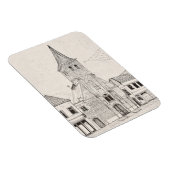 ブレダオランダヴィンテージ建築スケッチアート マグネット (右側)