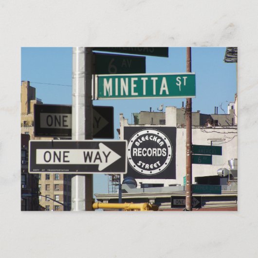 ブレッカー通りレコード ポストカード (正面)