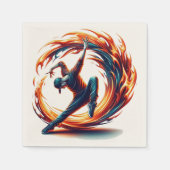 ブレックダンス通り火災と都市エネルギー スタンダードカクテルナプキン (正面)