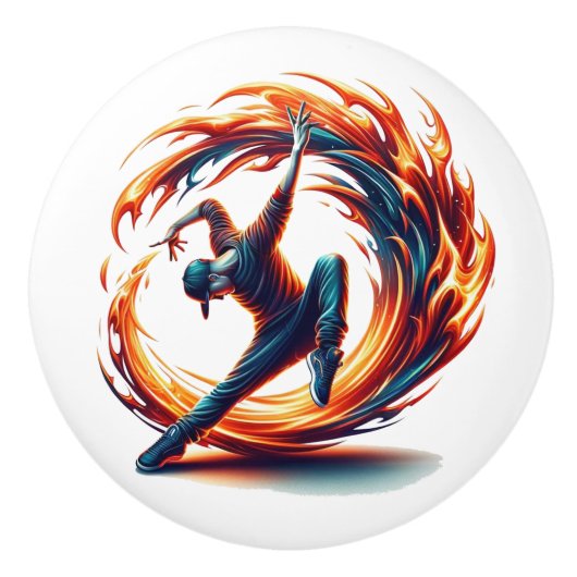 ブレックダンス通り火災と都市エネルギー セラミックノブ (正面)