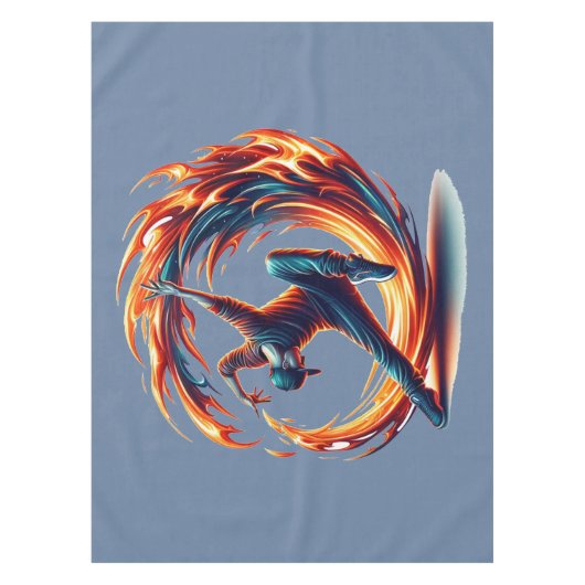 ブレックダンス通り火災と都市エネルギー テーブルクロス (正面)