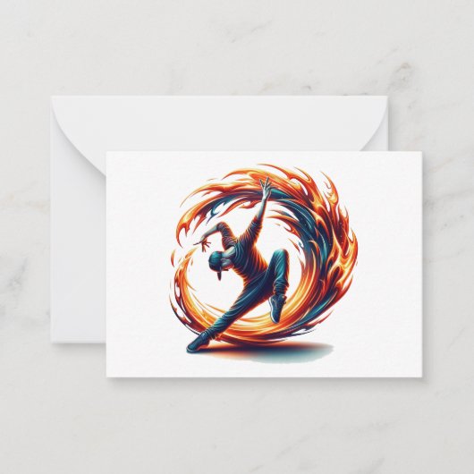 ブレックダンス通り火災と都市エネルギー ノートカード (正面)