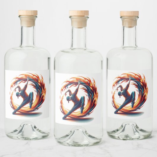 ブレックダンス通り火災と都市エネルギー リキュールボトルラベル (ボトル)