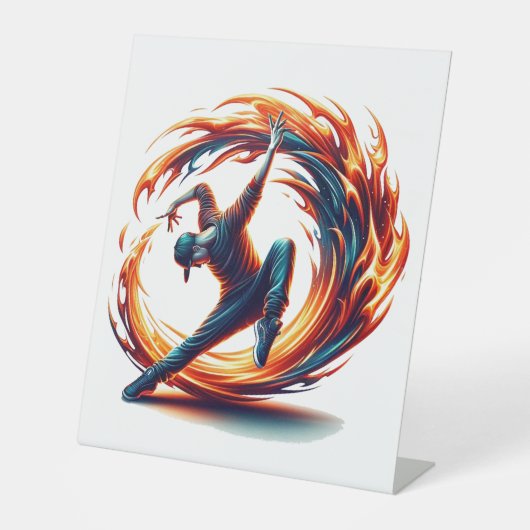 ブレックダンス通り火災と都市エネルギー 台座サイン (正面)