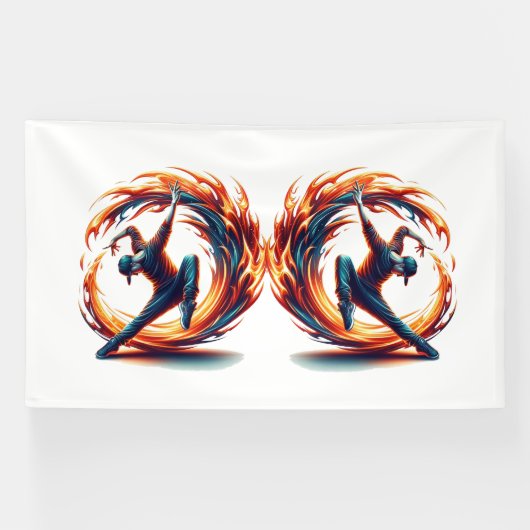 ブレックダンス通り火災と都市エネルギー 横断幕 (横)