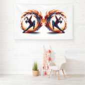 ブレックダンス通り火災と都市エネルギー 横断幕 (インサイチュ)