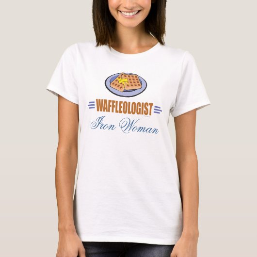 ブレックフおもしろいァッフルズ Tシャツ (正面)