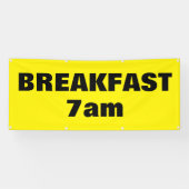 ブレックファカスタムストイエロービジネスアウトドア  横断幕 (横)