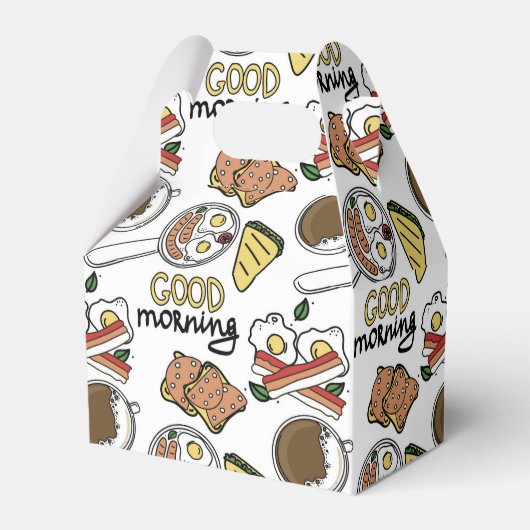 ブレックファカッコいいーストブランチタイルパーティー フェイバーボックス (正面サイド)