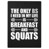 ブレックファーアンドスクアツ – ボディビルトレーニング クリップボード (裏面)