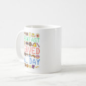 ブレックファーサードオールデイネオンディーナーサイングルメ コーヒーマグカップ (正面左)