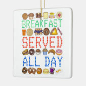 ブレックファーサードオールデイネオンディーナーサイングルメ セラミックオーナメント (左)