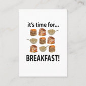 ブレックファーシーズタイムフォーブレックファーストカフェ 名刺 (正面)