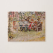 ブレックファーストアンダーザビッグ樺の木バイカールラルソン ジグソーパズル (横)