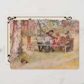 ブレックファーストアンダーザビッグ樺の木BBQパーティの招待状 招待状 (正面/裏面)