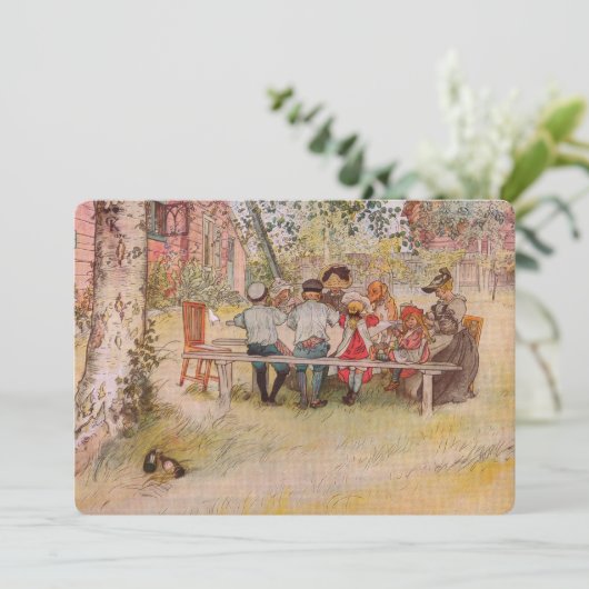 ブレックファーストアンダーザビッグ樺の木BBQパーティの招待状 招待状 (スタンド正面)