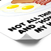 ブレックファーストインベッおもしろいドポスター ポスター (角)