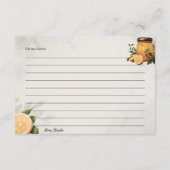 ブレックファーストインベッドベーシックレシピカード エンクロージャーカード (裏面)