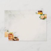 ブレックファーストインベッドベーシック空白のレシピカード エンクロージャーカード (正面/裏面)