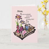 ブレックファーストインベッドママ カード (黄色い花)