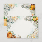 ブレックファーストインベッド空白のレシピカード エンクロージャーカード (正面/裏面)