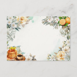 ブレックファーストインベッド空白のレシピカード エンクロージャーカード