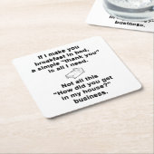 ブレックファーストインベッド スクエアペーパーコースター (アングル)