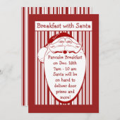 ブレックファーストウィサンタ招待状カスタマイズイベント 招待状 (正面/裏面)