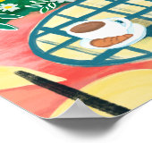 ブレックファーストオンテラスお洒落シティズア絵画ート ポスター (角)