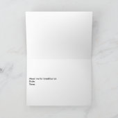 ブレックファーストグッズ招待状 招待状 (内部)