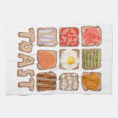 ブレックファーストトーストキッチンタオル キッチンタオル (横)