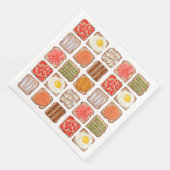 ブレックファーストトーストパターン紙ナプキンス (コーナー)