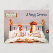 ブレックファーストビクトリアンインベッドクリスマスポストカード ポストカード (正面)