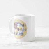 ブレックファーストフードエッグオンプレートおもしろいやる気を起こさせる コーヒーマグカップ (正面左)