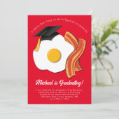 ブレックファーストブランチ卒業パーティー招待状 招待状 (スタンド正面)