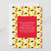 ブレックファーストブランチ卒業パーティー招待状 招待状 (裏面)