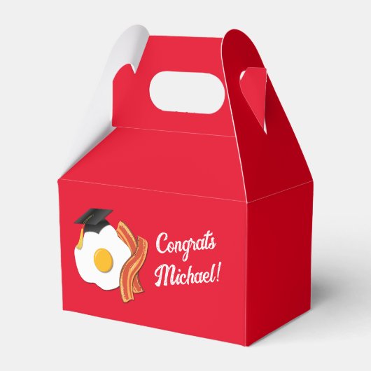 ブレックファーストブランチ卒業パーティー フェイバーボックス (正面サイド)