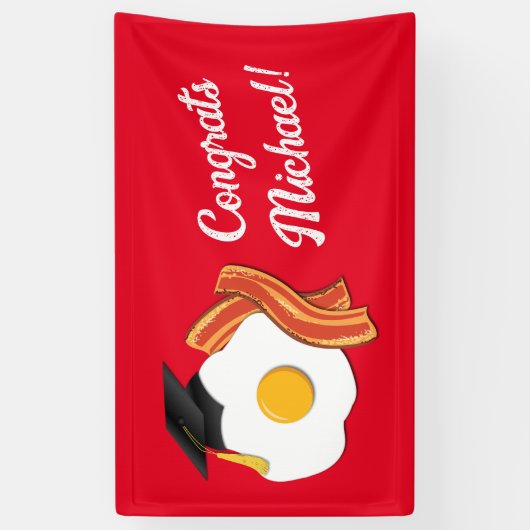 ブレックファーストブランチ卒業パーティー 横断幕 (縦)