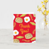 ブレックファーストブランチ誕生日パーティキッズ カード (黄色い花)