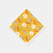 ブレックファーストブランチ誕生日パーティキッズ スタンダードカクテルナプキン (角)