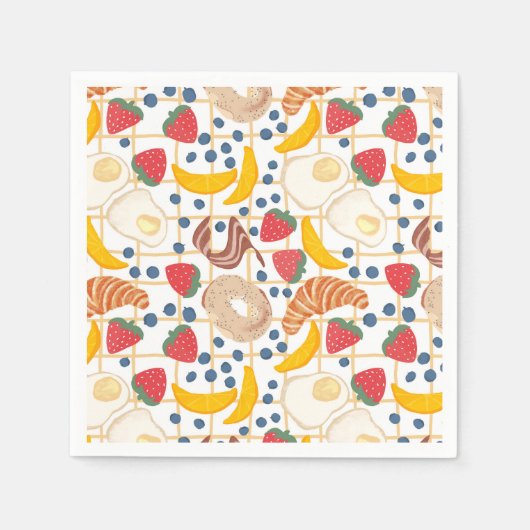 ブレックファーストブルンチフードビュッフェ スタンダードカクテルナプキン (正面)